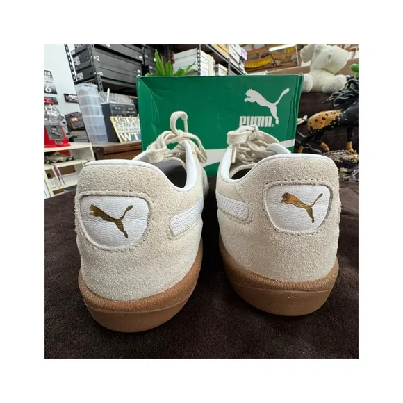 Puma Beige leather Sneakers size 13 - Picture 6 of 10